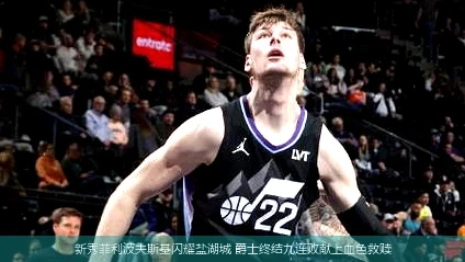 4月11日讯,新秀菲利波夫斯基闪耀盐湖城 爵士终结九连败献上血色救赎